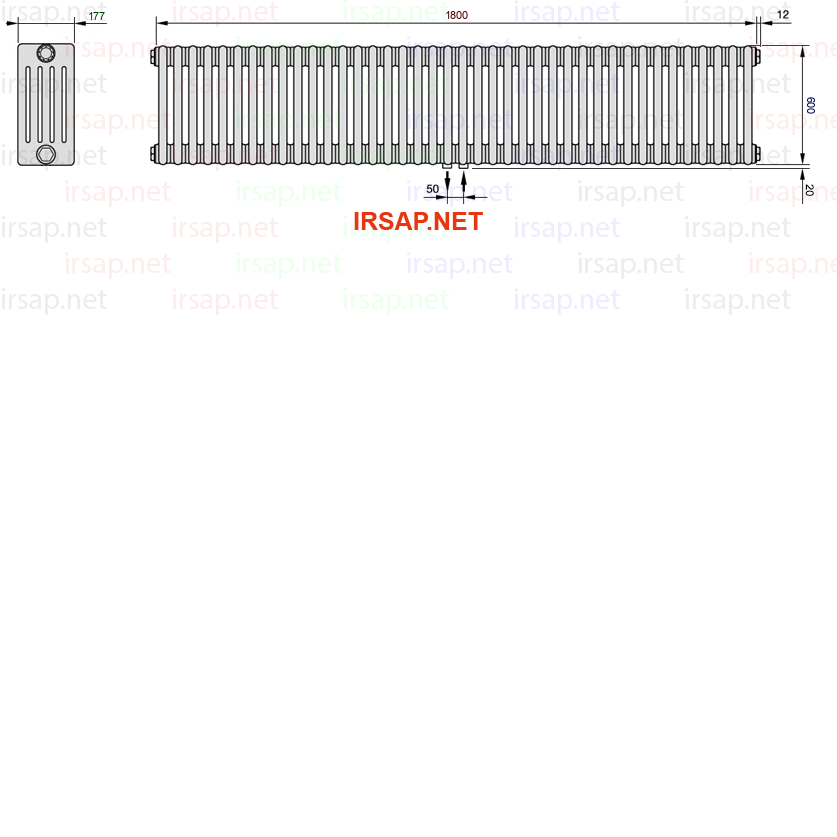 Радиатор IRSAP Tesi 50600/40 T50 CL 01
